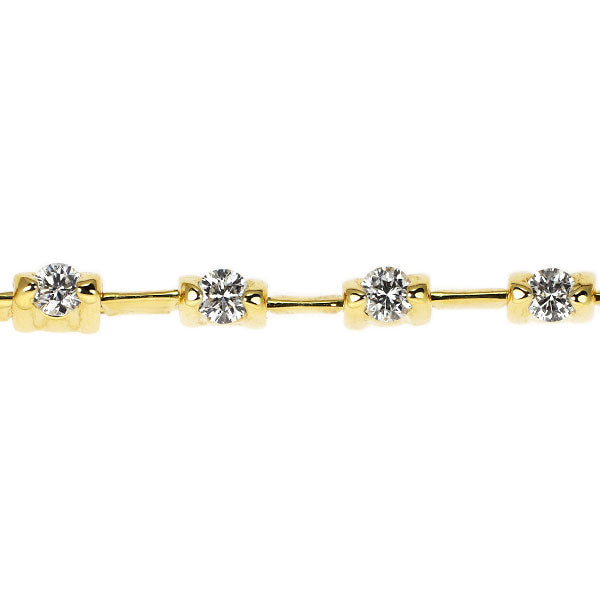 K18YG ダイヤモンド テニスブレスレット 1.25ct