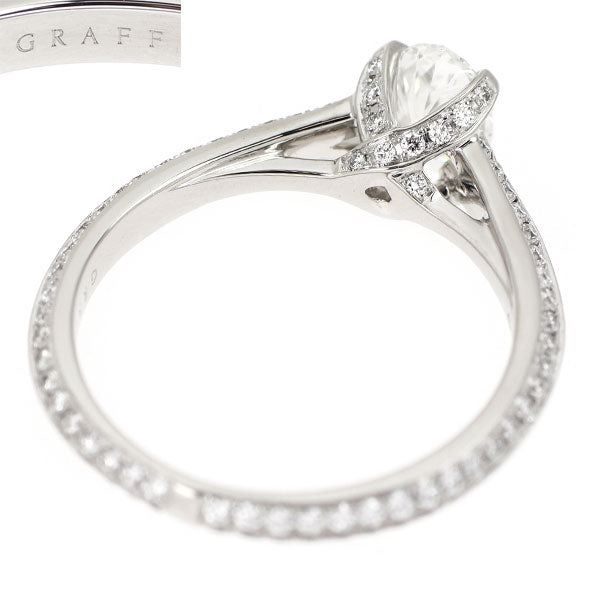 グラフ Pt950 オーバル ダイヤモンド リング 0.54ct E VS1 レガシー 《セルビー銀座店》【中古】