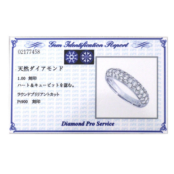 Pt900 H&C ダイヤモンド リング 1.00ct パヴェ