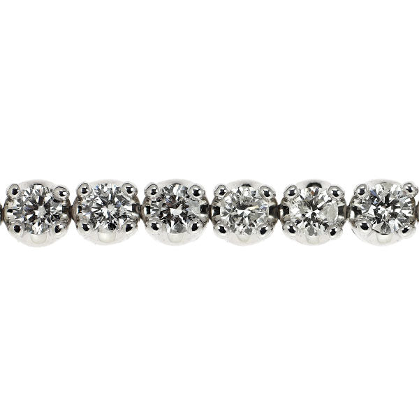 K18WG ダイヤモンド ブレスレット 4.50ct テニス