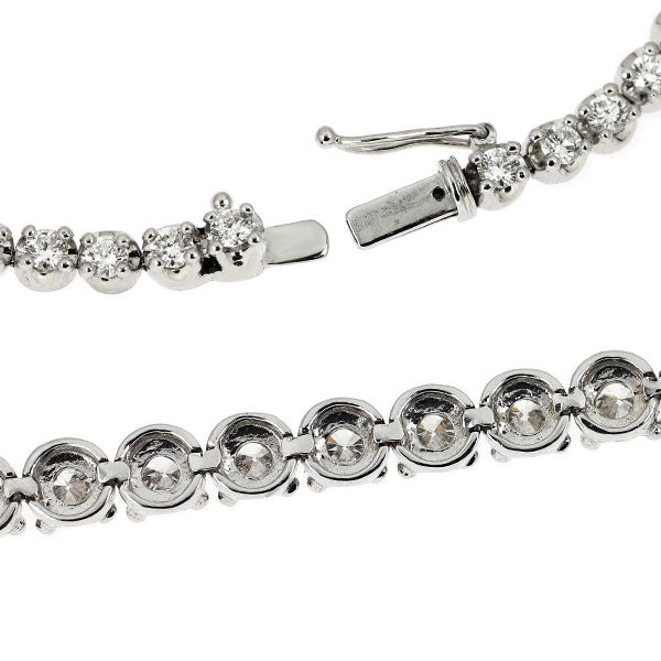K18WG ダイヤモンド ブレスレット 4.50ct テニス
