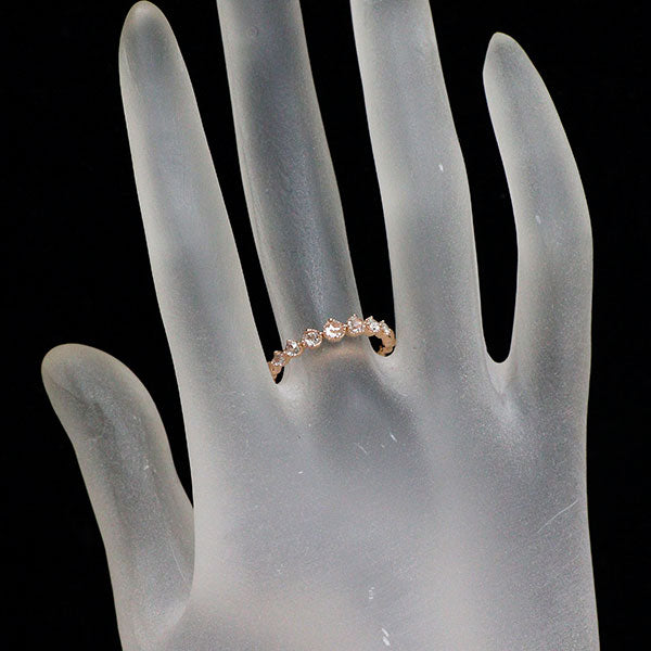 GSTV K18PG ローズカット ダイヤモンド リング 0.25ct