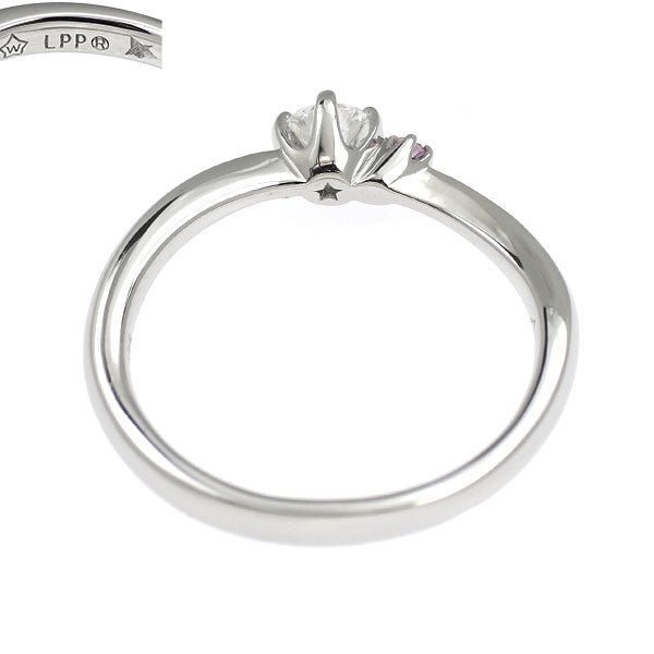 wish upon a star Pt950 ダイヤモンド ピンクサファイア リング 0.165ct 星の王子さま