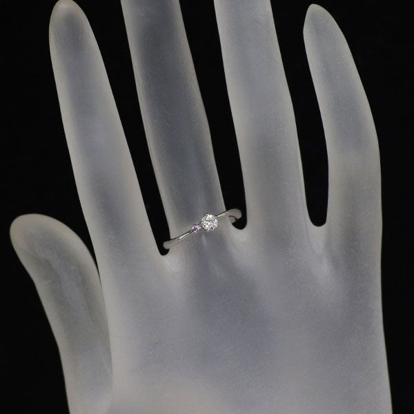 wish upon a star Pt950 ダイヤモンド ピンクサファイア リング 0.165ct 星の王子さま
