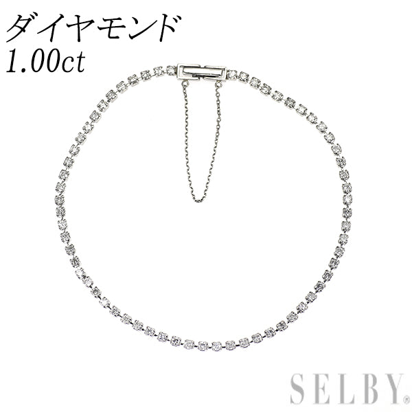Pt900 ダイヤモンド テニス ブレスレット 1.00ct
