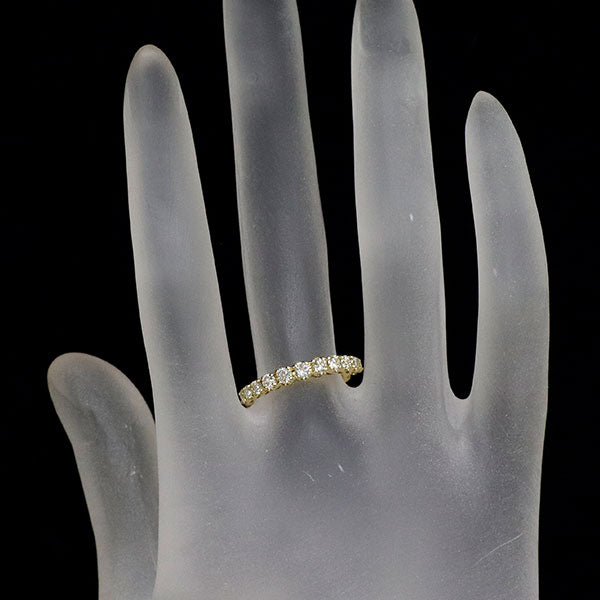 K18YG ダイヤモンド リング 0.50ct ハーフエタニティ