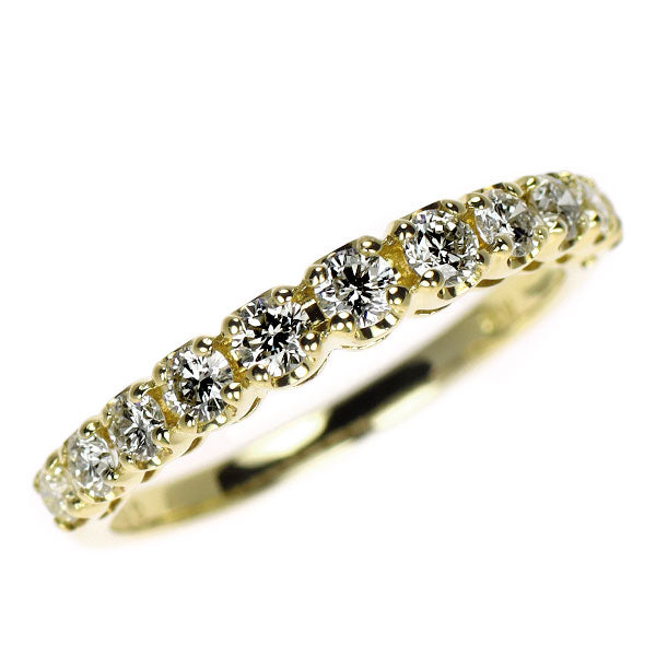 K18YG ダイヤモンド リング 0.50ct ハーフエタニティ