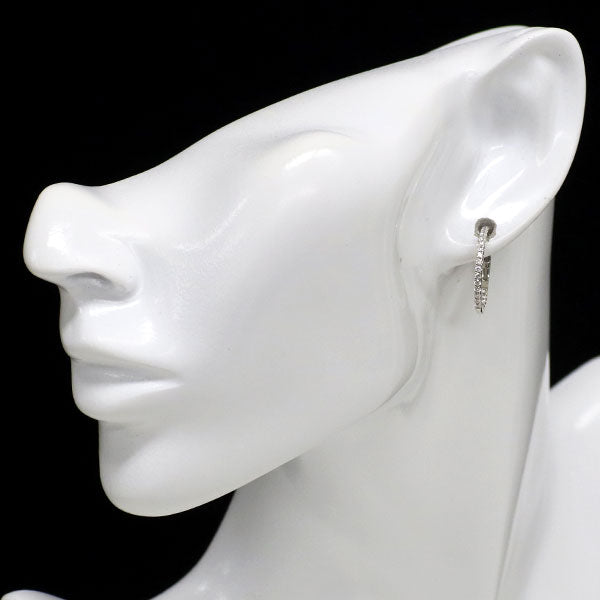 K18WG ダイヤモンド フープ ピアス 0.50ct