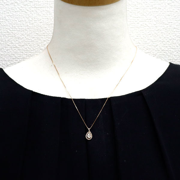 K18PG ダイヤモンド ペンダントネックレス 0.25ct