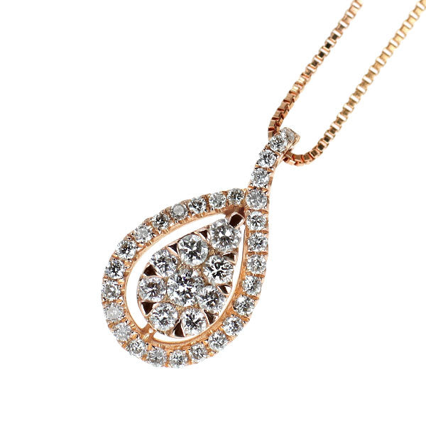 K18PG ダイヤモンド ペンダントネックレス 0.25ct