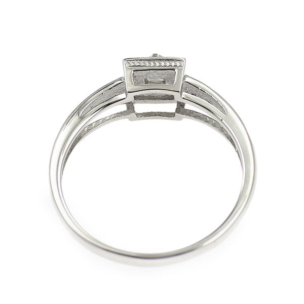 K18WG ダイヤモンド リング 0.25ct