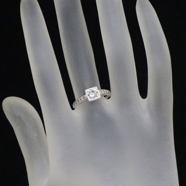 K18WG ダイヤモンド リング 0.25ct