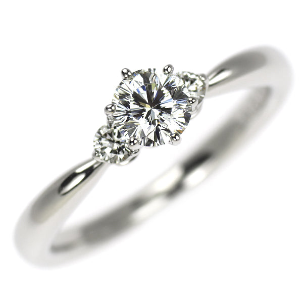 Pt950 インペリアルカット ダイヤモンド リング 0.36ct E VS2 D0.10ct