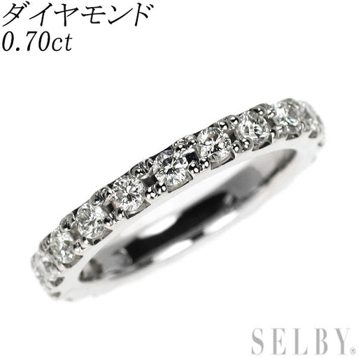 Pt900 ダイヤモンド ピンキー リング 0.70ct フルエタニティ