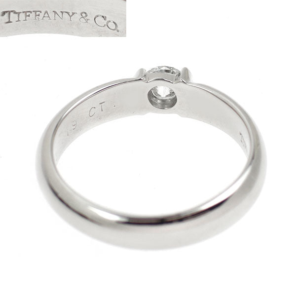 ティファニー Pt950 ダイヤモンド リング 0.19ct ドッツ ソリティア