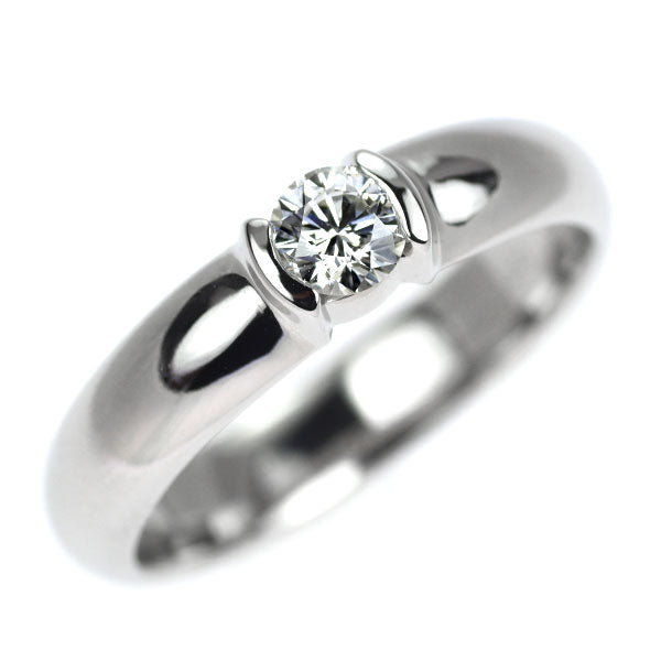 ティファニー Pt950 ダイヤモンド リング 0.19ct ドッツ ソリティア