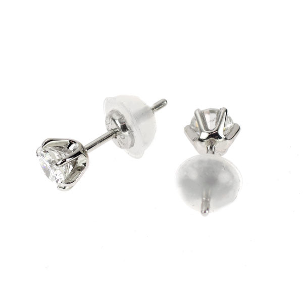 Pt900 ダイヤモンド ピアス 0.298ct 0.279ct