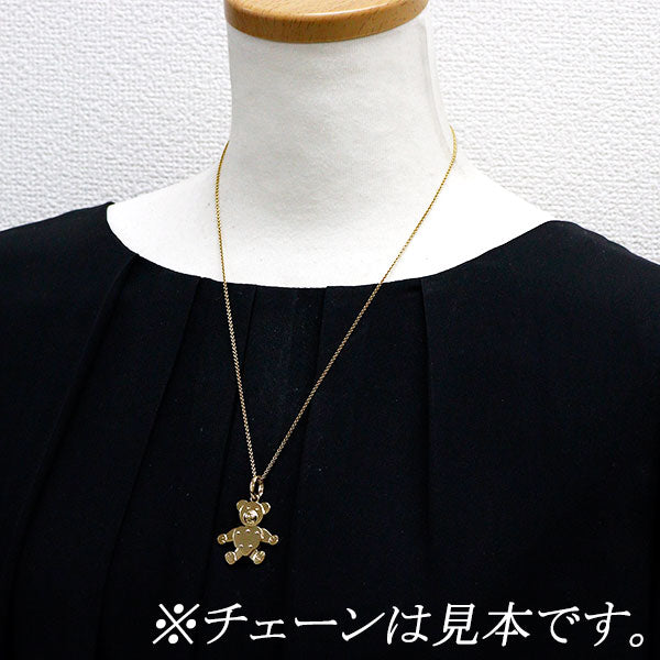 ポメラート K18YG ペンダントトップ 旧型オルセット Lサイズ テディベア 《セルビー銀座店》【中古】