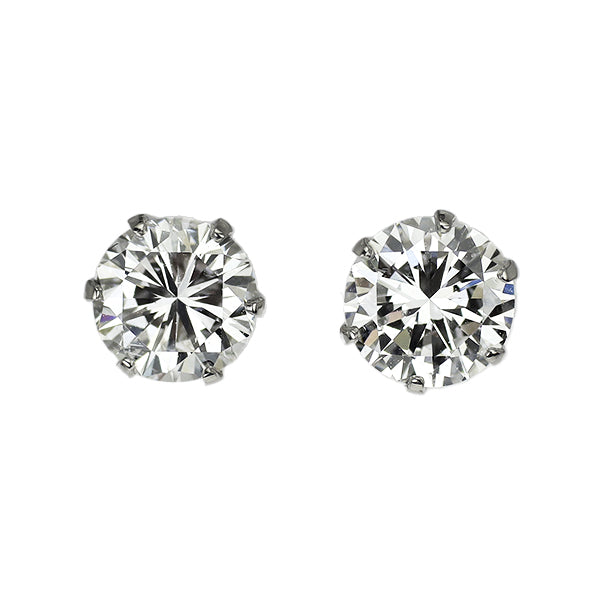 新品 Pt900 ダイヤモンド ピアス 1.231ct F SI1 SI2 G【エスコレ】スタッド