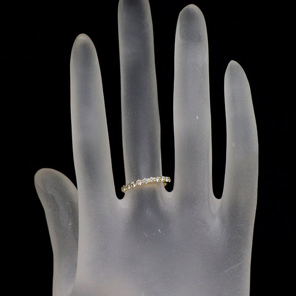 K18YG ダイヤモンド リング 0.30ct ハーフエタニティ