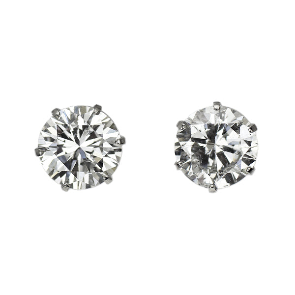 新品 Pt900 ダイヤモンド ピアス 1.021ct G SI2 G【エスコレ】スタッド