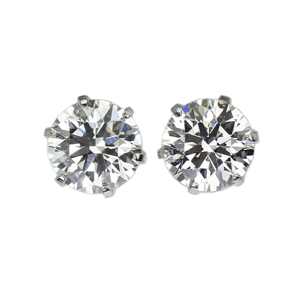 新品 Pt900 ダイヤモンド ピアス 0.837ct E VS1/SI1 3EXHC【エスコレ】スタッド