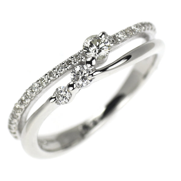 K18WG ダイヤモンド リング 0.29ct
