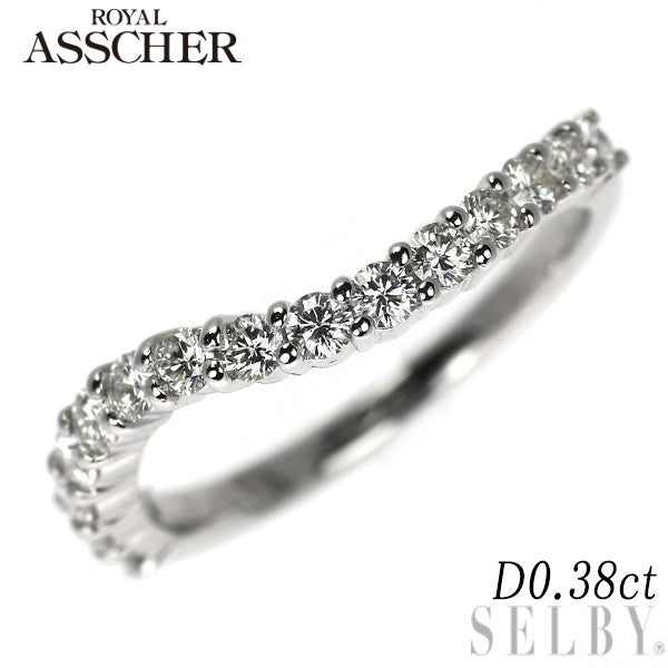 ロイヤルアッシャー Pt900 ダイヤモンド リング 0.38ct