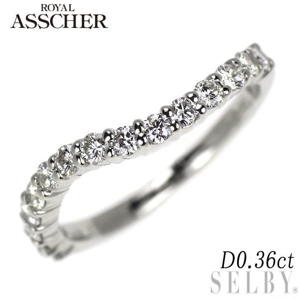 ロイヤルアッシャー Pt900 ダイヤモンド リング 0.36ct