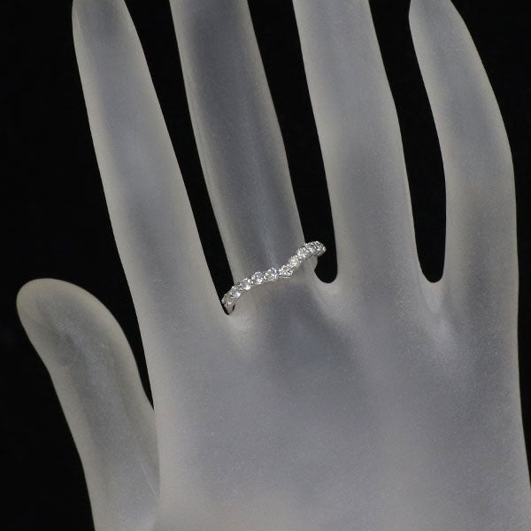 K18WG ダイヤモンド リング 0.36ct V字