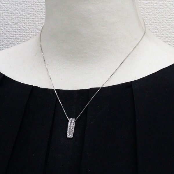 K18WG ダイヤモンド ペンダントネックレス 0.60ct