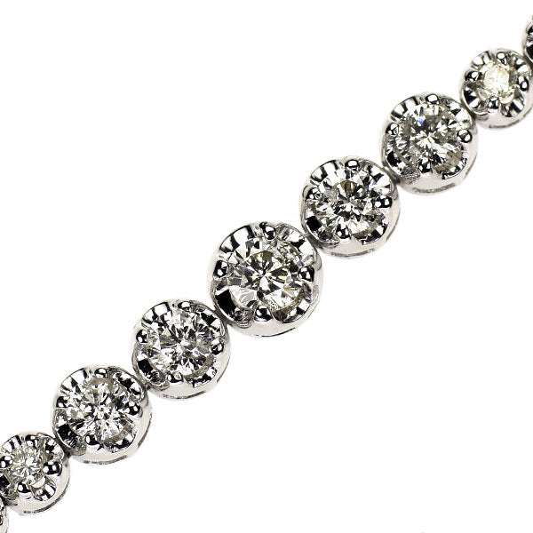K18WG ダイヤモンド テニスブレスレット 1.40ct