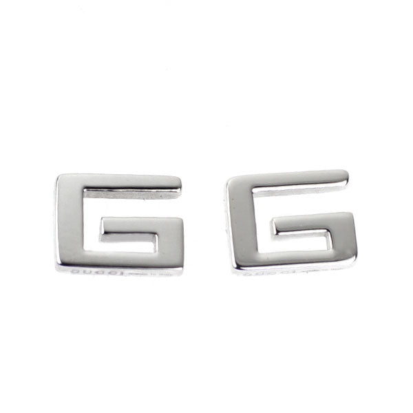 グッチ K18WG ピアス Gロゴ