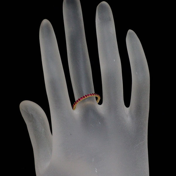 ベーネベーネ K18YG ルビー リング 0.68ct フルエタニティ