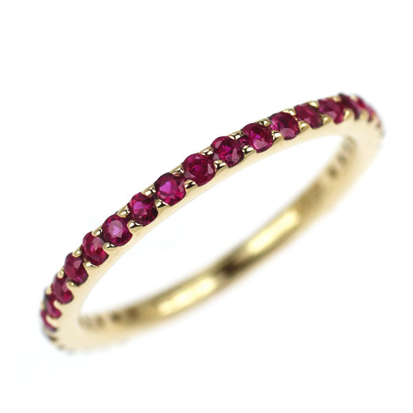 ベーネベーネ K18YG ルビー リング 0.68ct フルエタニティ