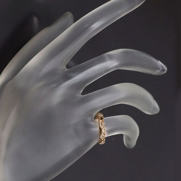 K18PG ローズカット ダイヤモンド リング 0.11ct ピンキー