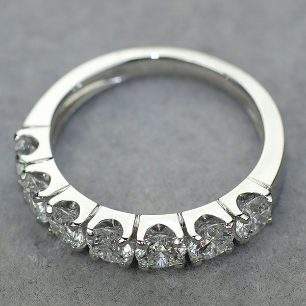 新品 Pt950 全石グレード付 ダイヤモンド リング 1.502ct D VVS2 EXH&C 【エスコレ】 究極のハーフエタニティ