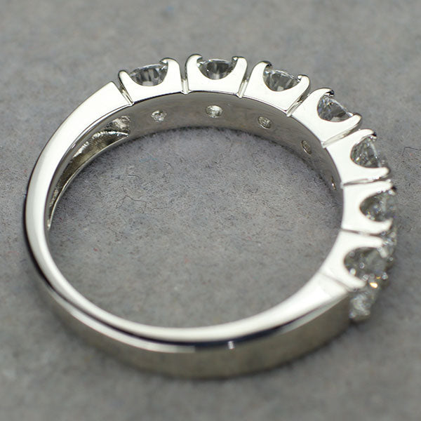 新品 Pt950 全石グレード付 ダイヤモンド リング 1.502ct D VVS2 EXH&C 【エスコレ】 究極のハーフエタニティ