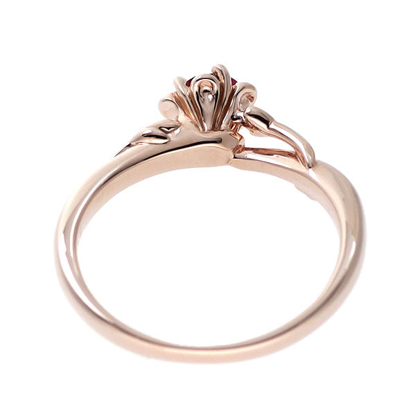 K18PG ルビー リング 0.25ct
