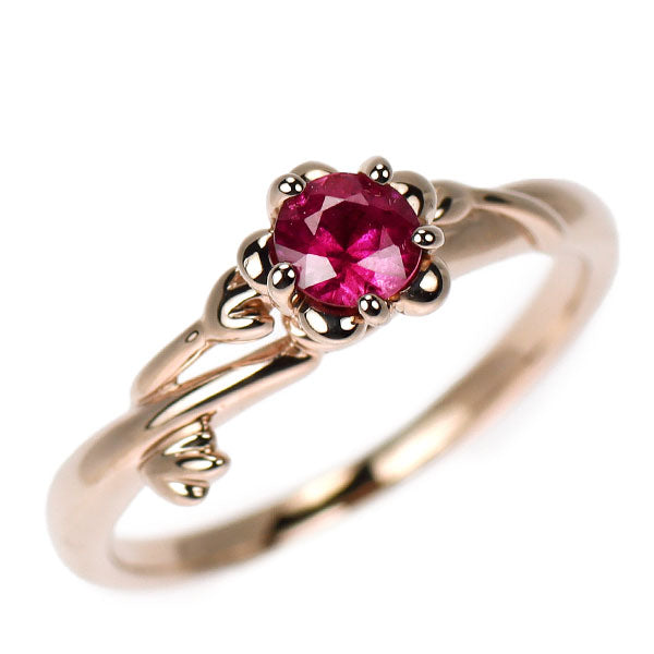 K18PG ルビー リング 0.25ct