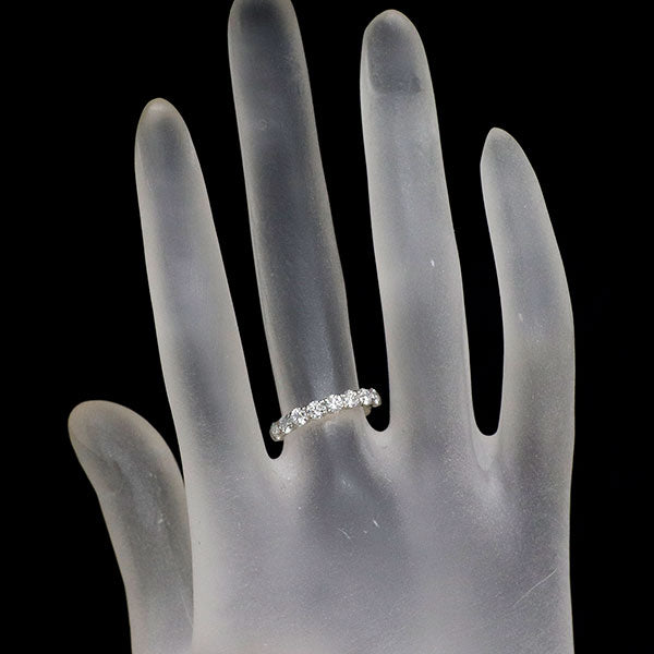 ポンテヴェキオ Pt900 ダイヤモンド リング 0.70ct ハーフエタニティ