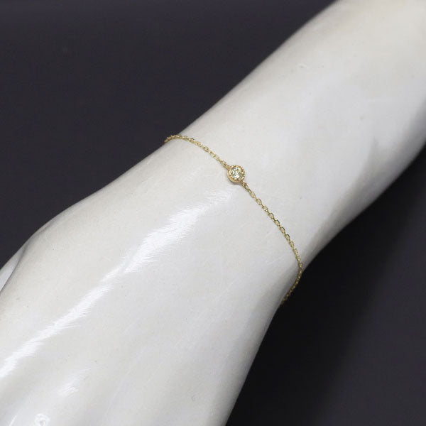 K10YG ダイヤモンド ブレスレット 0.05ct