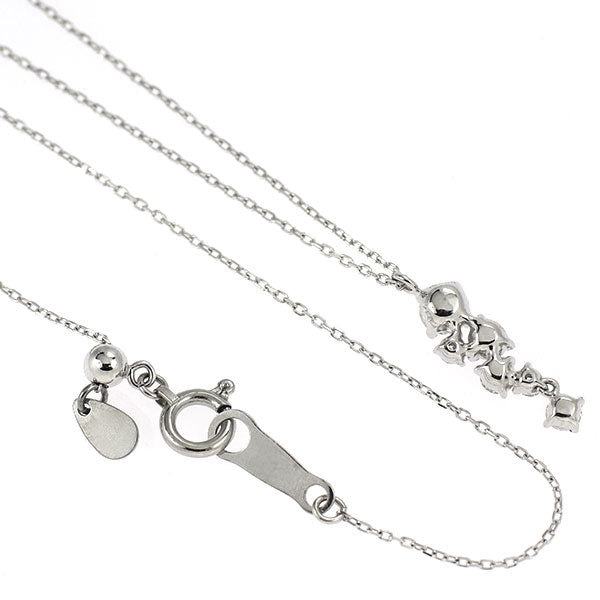 フォーエバーマーク Pt900/ Pt850 ダイヤモンド ペンダントネックレス 0.14ct D0.20ct