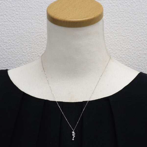 フォーエバーマーク Pt900/ Pt850 ダイヤモンド ペンダントネックレス 0.14ct D0.20ct