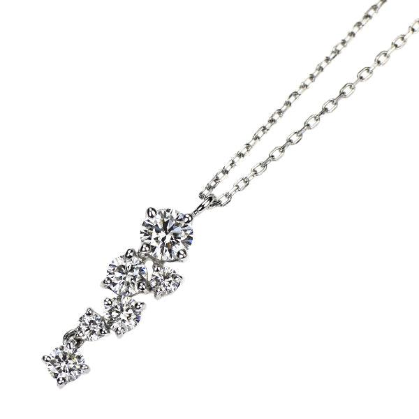 フォーエバーマーク Pt900/ Pt850 ダイヤモンド ペンダントネックレス 0.14ct D0.20ct