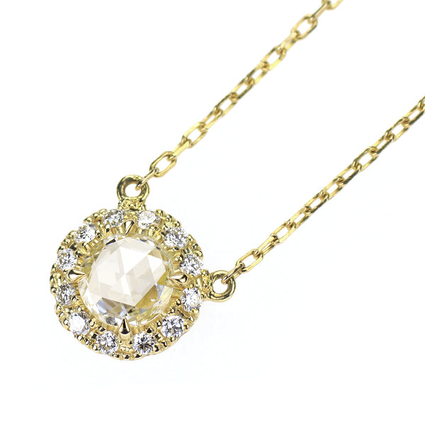 アーカー/ahkah K18YG ダイヤモンド ペンダントネックレス 0.20ct ヴィヴィアンローズ