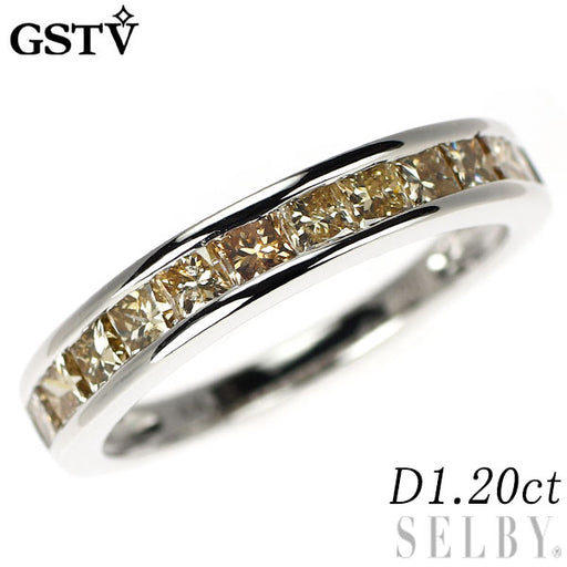 GSTV K18WG ダイヤモンド リング 1.20ct ハーフエタニティ — セルビー GSTV K18WG ダイヤモンド リング 1.20ct ハーフエタニティ — セルビー