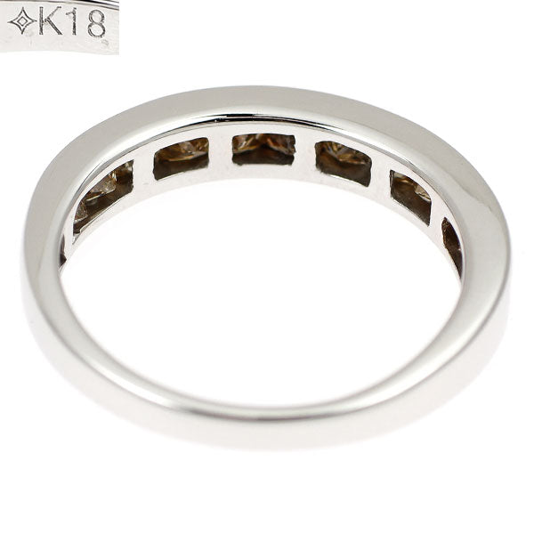 GSTV K18WG ダイヤモンド リング 1.20ct ハーフエタニティ