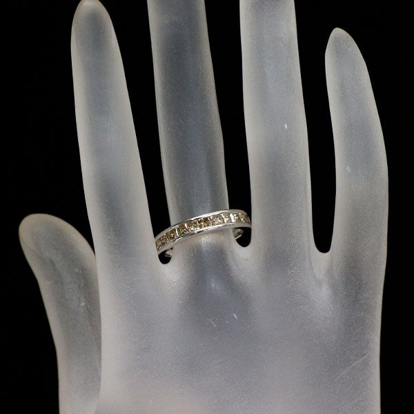 GSTV K18WG ダイヤモンド リング 1.20ct ハーフエタニティ
