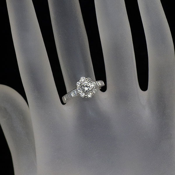 Pt900 ダイヤモンド リング 0.320ct D0.68ct
